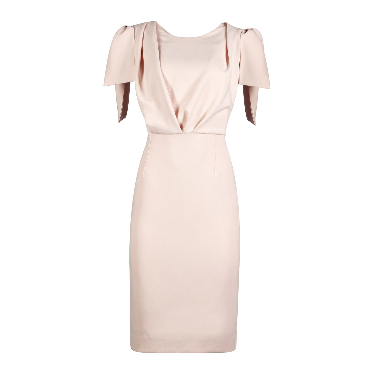 Champagne Ribbon Sleeve Dress