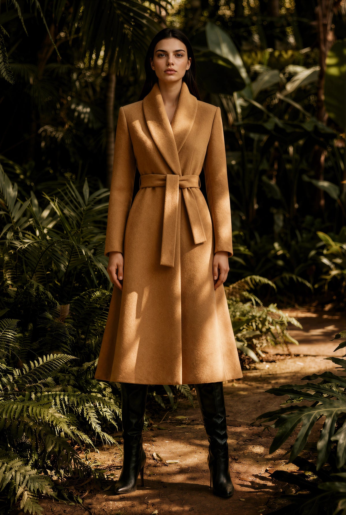 The Camille Flared Wool Coat